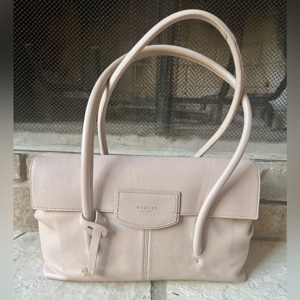 Radley London Burnham Beeches Blush Pink Pebbled Leather Shoulder Bag